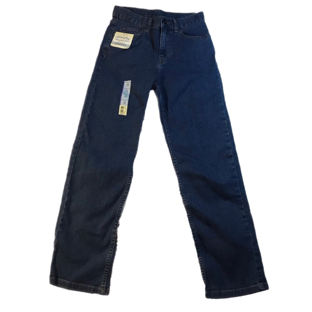NWT Faded Glory Jeans Girl’s Straight Adjustable Waist | Size - 14 (Regular)